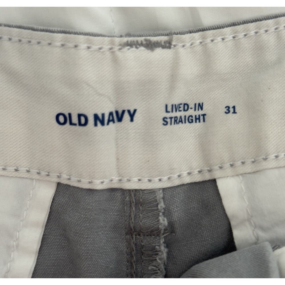 NWOT Old Navy Men’s Lived-In Straight Shorts Light Gray Inseam 10” Size 31 - Picture 3 of 7